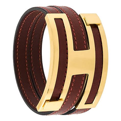 14k gold hermes bracelet|hermes leather bracelets.